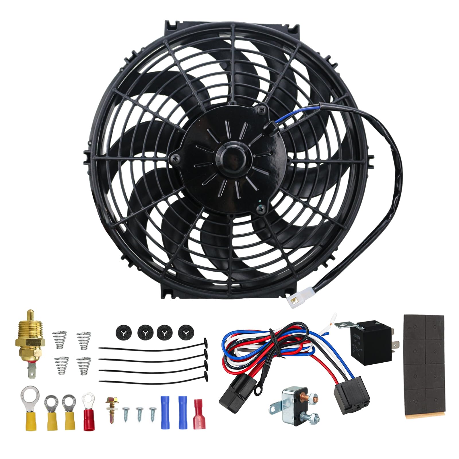 Snapklik.com : PRUNkuar 12 Inch Electric Radiator Cooling Fans
