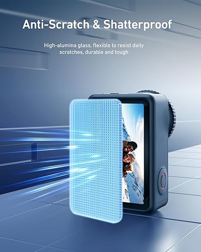 Miniatura 4 de TELESIN Protector de pantalla para DJI Osmo Action 6, lente, pantalla delanteratrasera, protector de vidrio templado para accesorios DJI Osmo Action