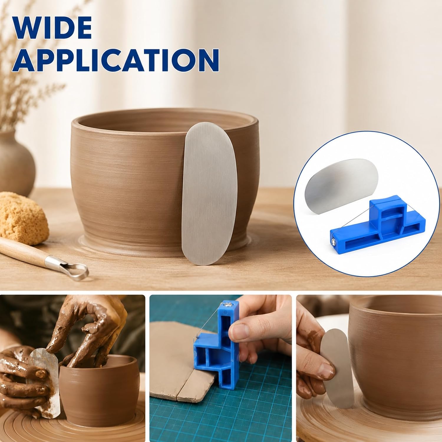 Clay Wire Cutter Pottery Wire Tool Kit Angle Cutting Clay Tool Bevel Cutter