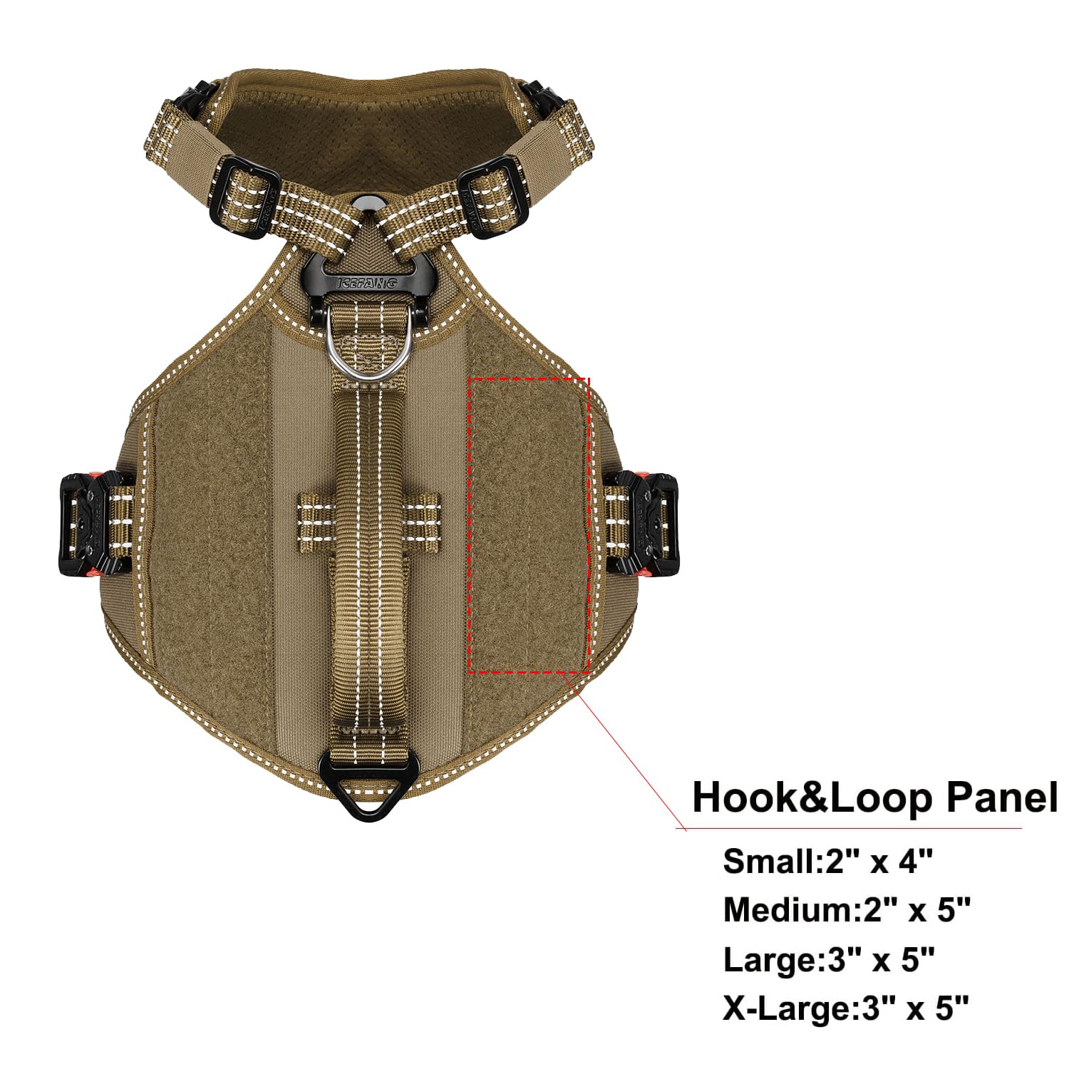 ICEFANG GN8 QuickMoving Tactical Dog Harness with Handle,Reflective in