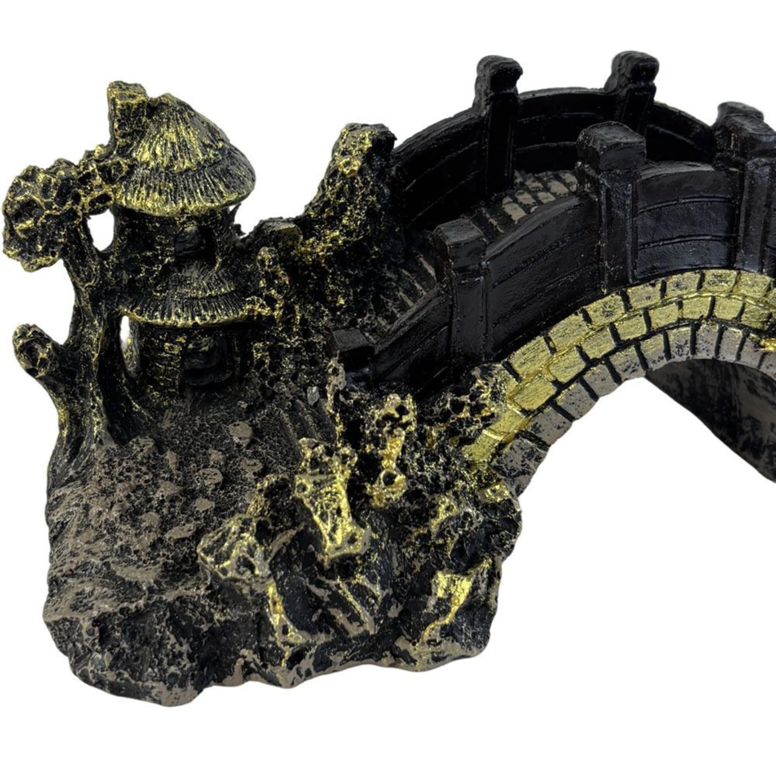 Pont simulé en résine, 16,5 cm, décoration de paysage pour aquarium
