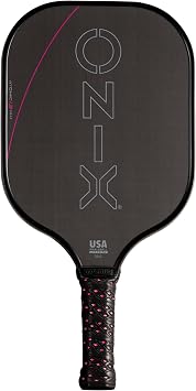 Onix Carbon Fiber Surface Medium-Weight Premium Perforated Grip One-Piece Construction Pickleball Paddle