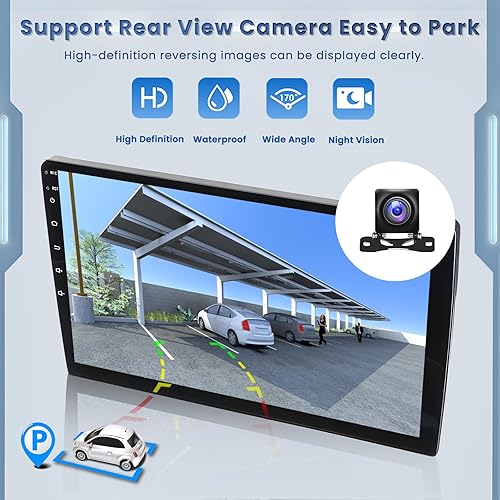 Miniatura 7 de Roinvou Estéreo de coche doble DIN Android 2+32G para Subaru Forester 2008 09 10 11 12 9 pulgadas 1080P HD pantalla táctil inalámbrica Carplay
