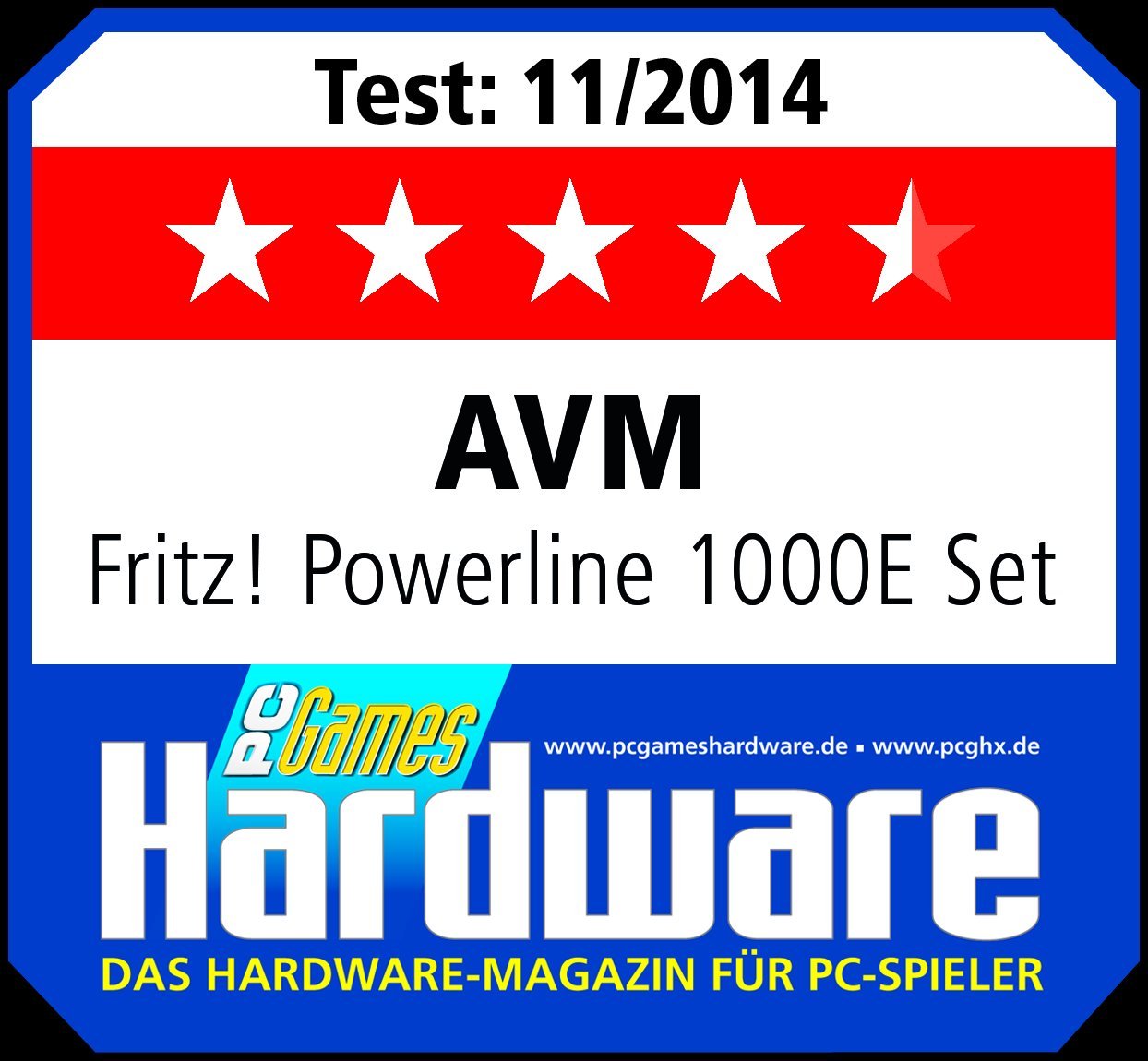 AVM FritzPowerline 1000E Set (1.200 MBit/s, ideal für HD-Streaming oder NAS-Anbindungen) deutschsprachige Version