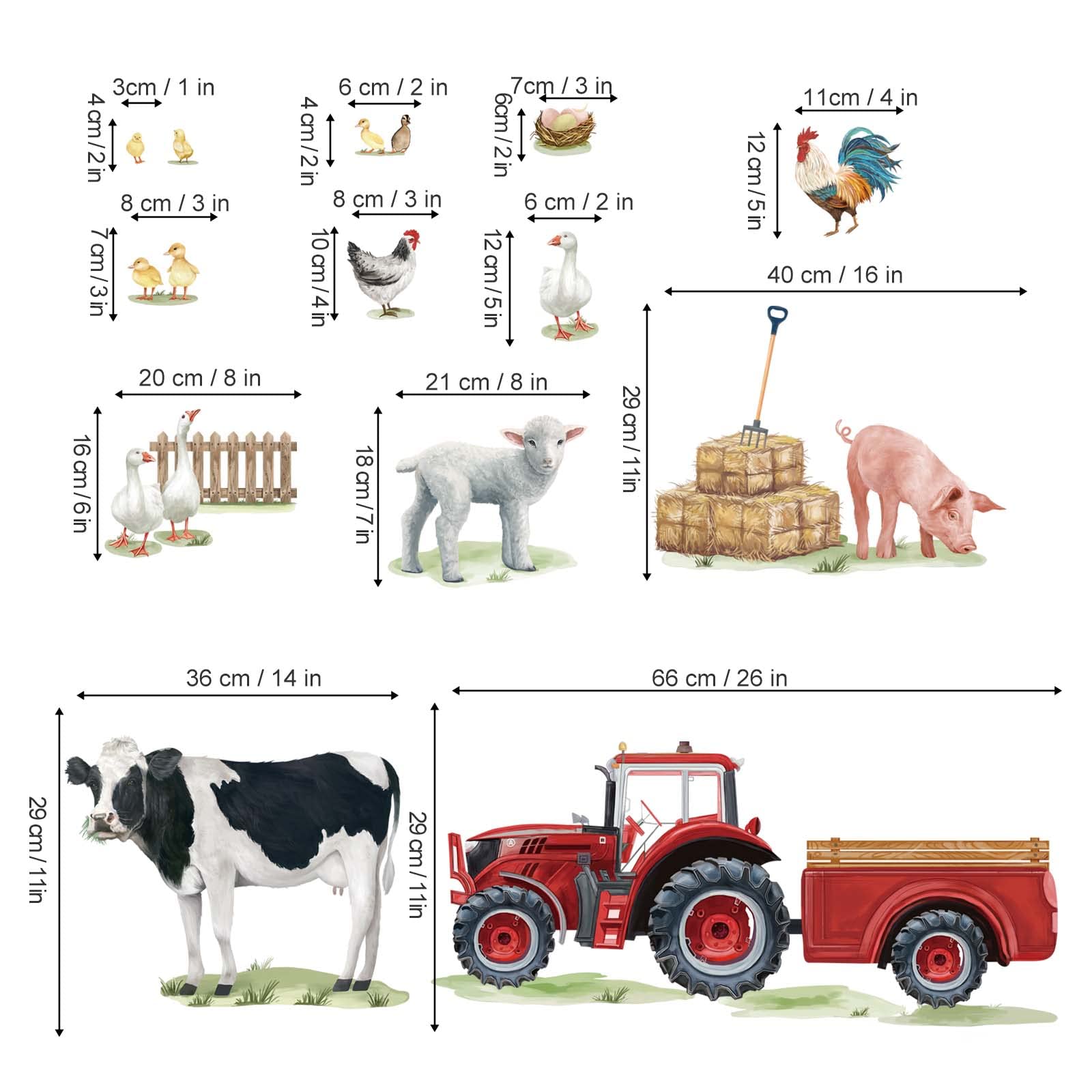 Poster Boerderij | Tractor | Boerderij | Studio Dinkie