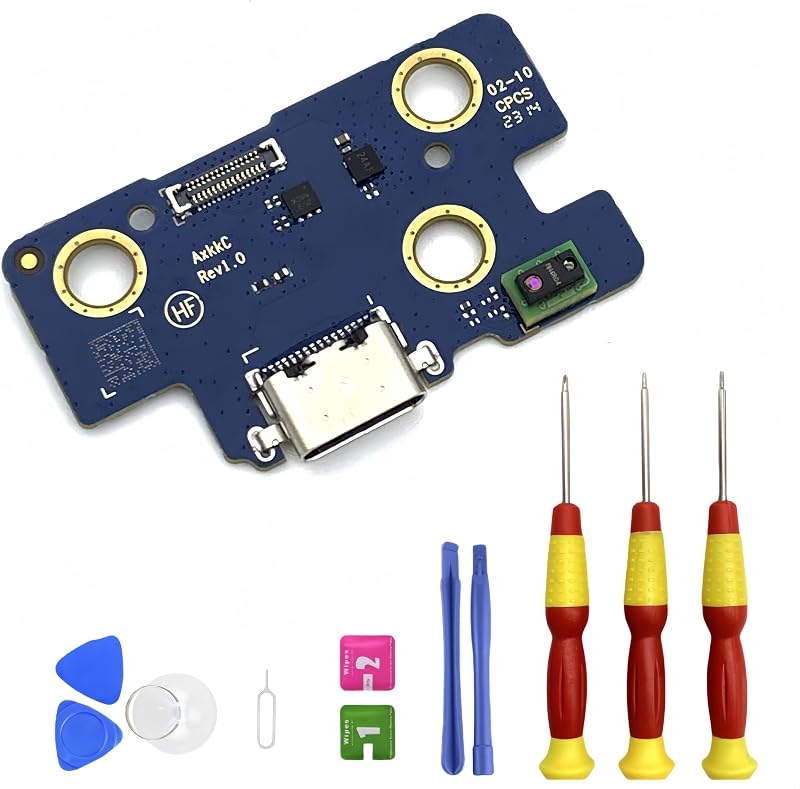 Tab A8 10.5 X200 Puerto de carga USB Cable flexible de repuesto para Samsung Galaxy X205 Cargador USB tipo C Puerto conector flexible con kits de herramientas de reparación SM-X200 SM-X205