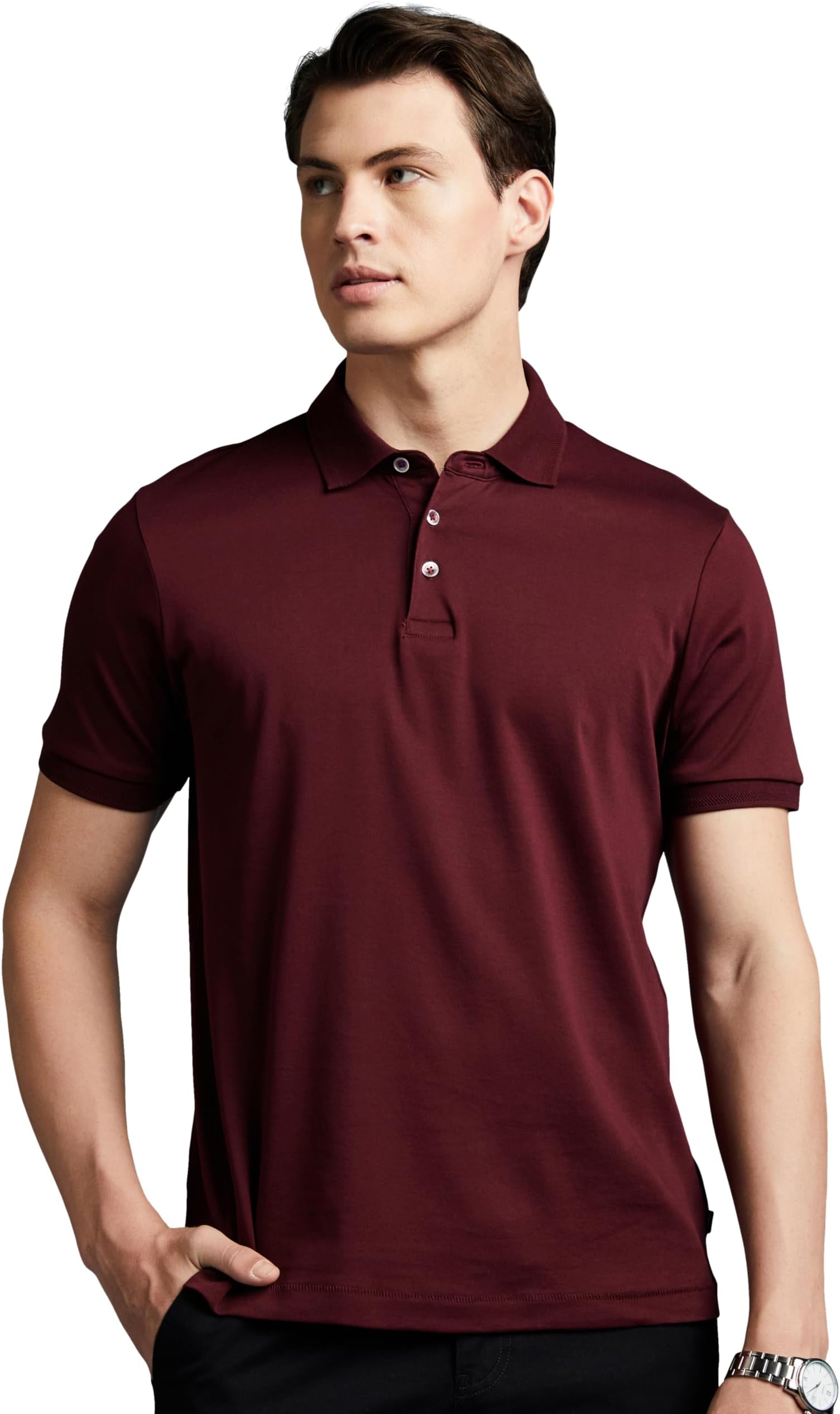 - Men Super Soft Classic Polo T-Shirt: Regular Fit