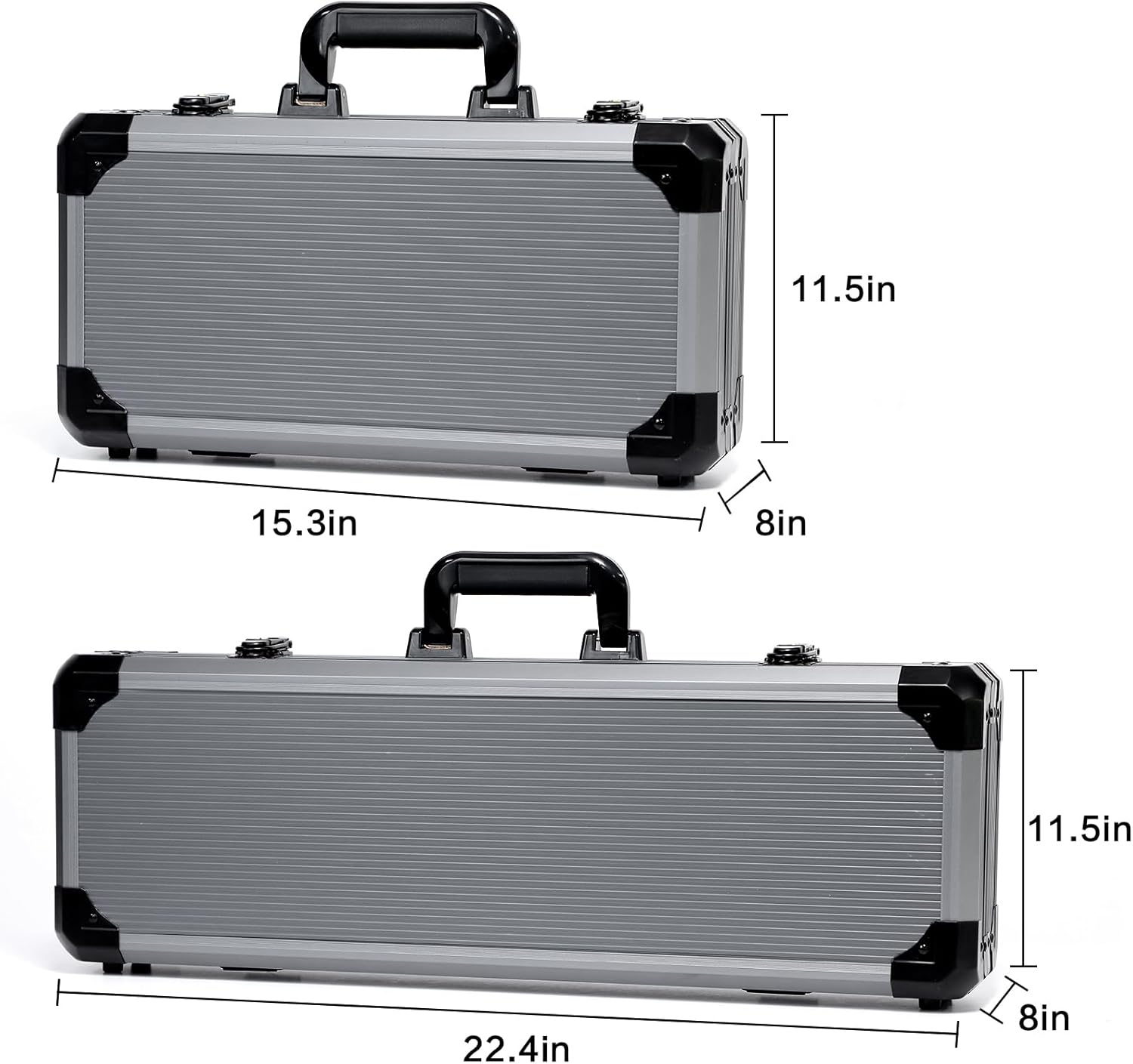 300/500PCS Texas Hold'em Poker Chip Case, High-End Carrying Case with Full Protection for Your Chips.