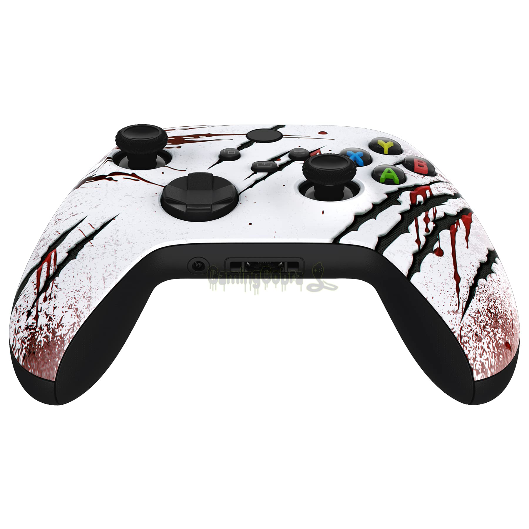 eXtremeRate Cover Controller per Xbox Series X S Joystick,Custodia Copertura Scocca Frontale Shell DIY Ricambio per Xbox Series X S Joypad Model 1914-Attacco Selvaggio