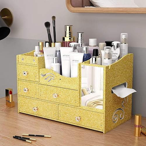 Miniatura 7 de Papel tapiz con purpurina dorada, papel de contacto dorado brillante, 17.7 x 118.1 pulgadas, papel tapiz con purpurina para despegar y pegar,