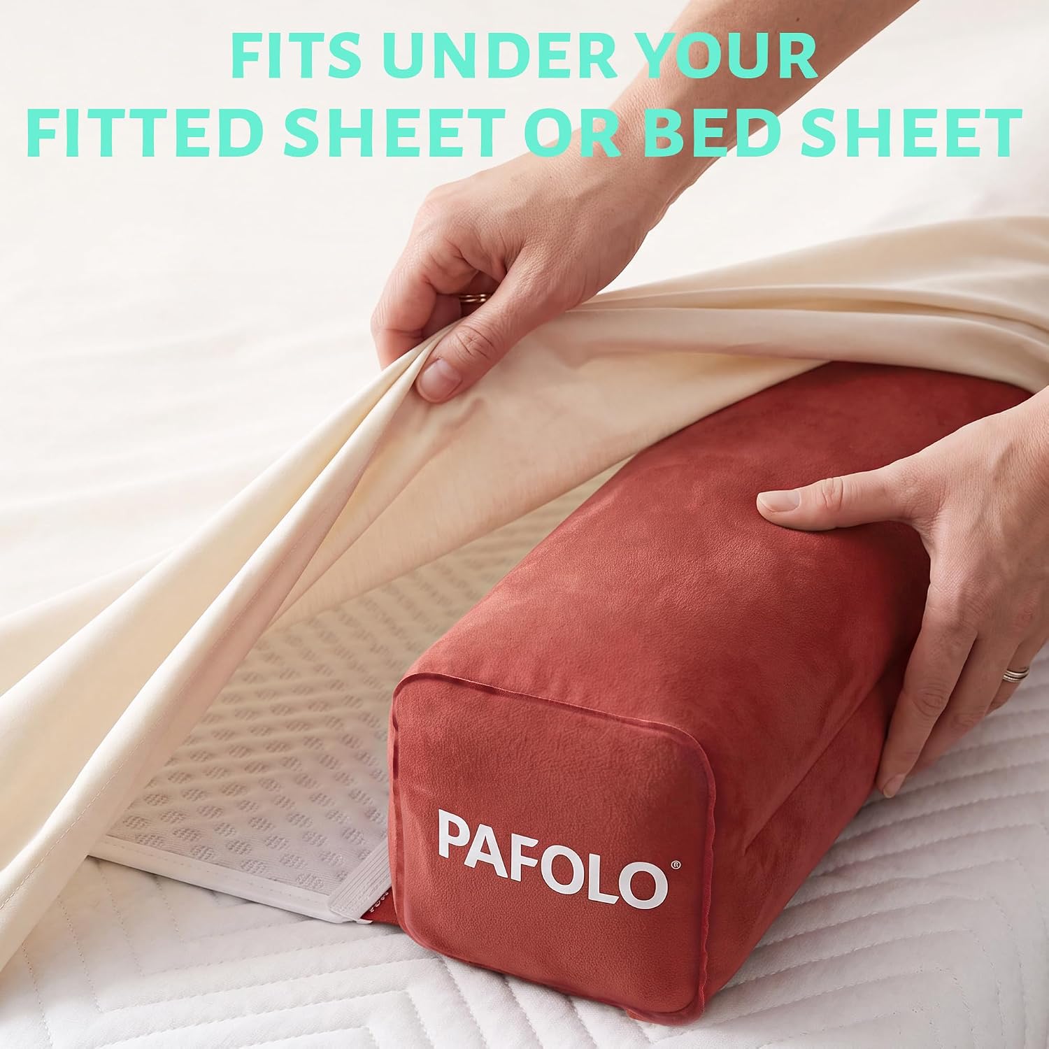 Pafolo Inflatable Bed Rails for Toddlers 2 Pack, Portable Travel Bed Bumpers for Kids, Blow Up Bed Rail Guard with Non-Slip Washable Cover, Fits Twin Full Queen King Beds 38X52in, PACQ20RG