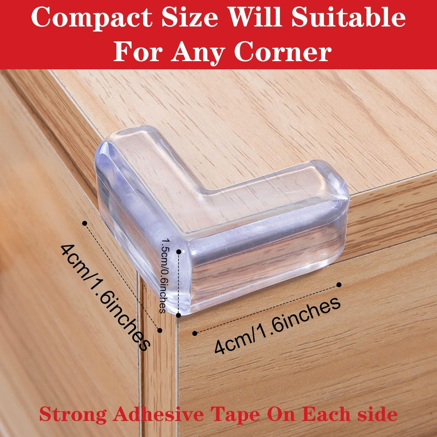 AIMERS Safety Corner Protector Guards, 10 Pcs Transparent Baby Proofing Furniture Table Edge Protection, Soft Clear Bumper Guards, Clear Furniture Desk Corner Guards, Cushioned Safety Corner Covers 1