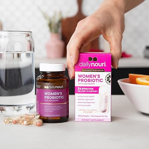 Miniatura 2 de Daily Nouri Probiótico para mujer Apoya el pH vaginal, el tracto urinario, la salud digestiva e inmune 5 cepas clínicamente estudiadas + aceite de