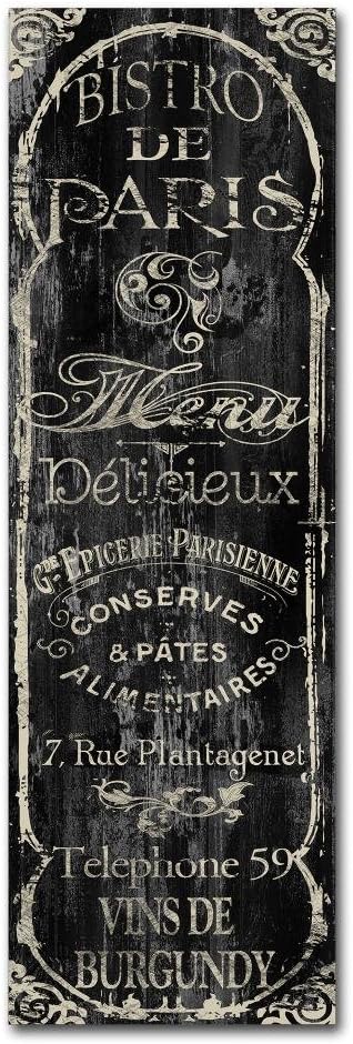 Paris Bistro VIII by Color Bakery, 8x24-Inch Canvas Wall Art
