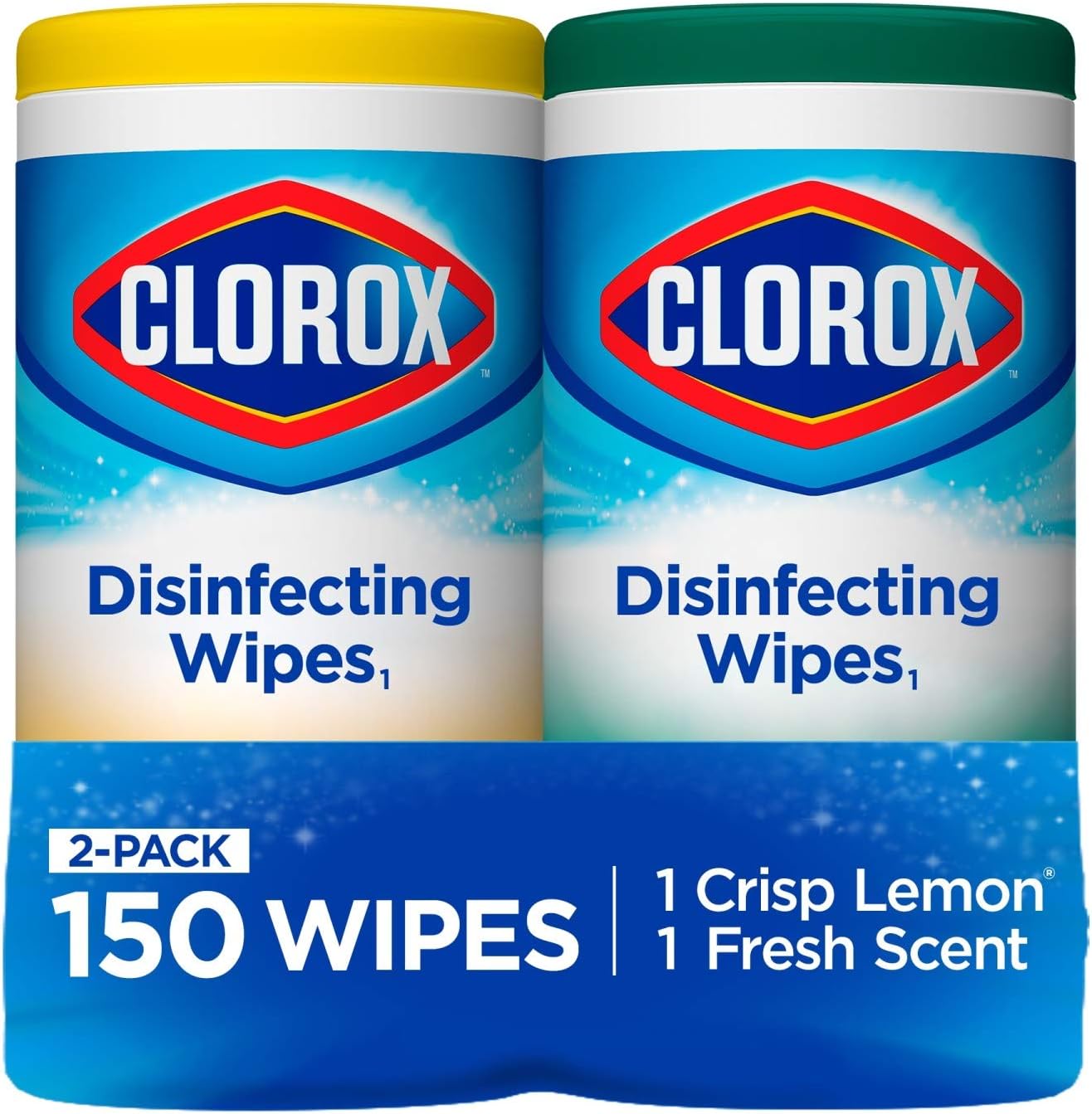 Clorox, Bleach Free Wipe, 75 Count, Pack of 2