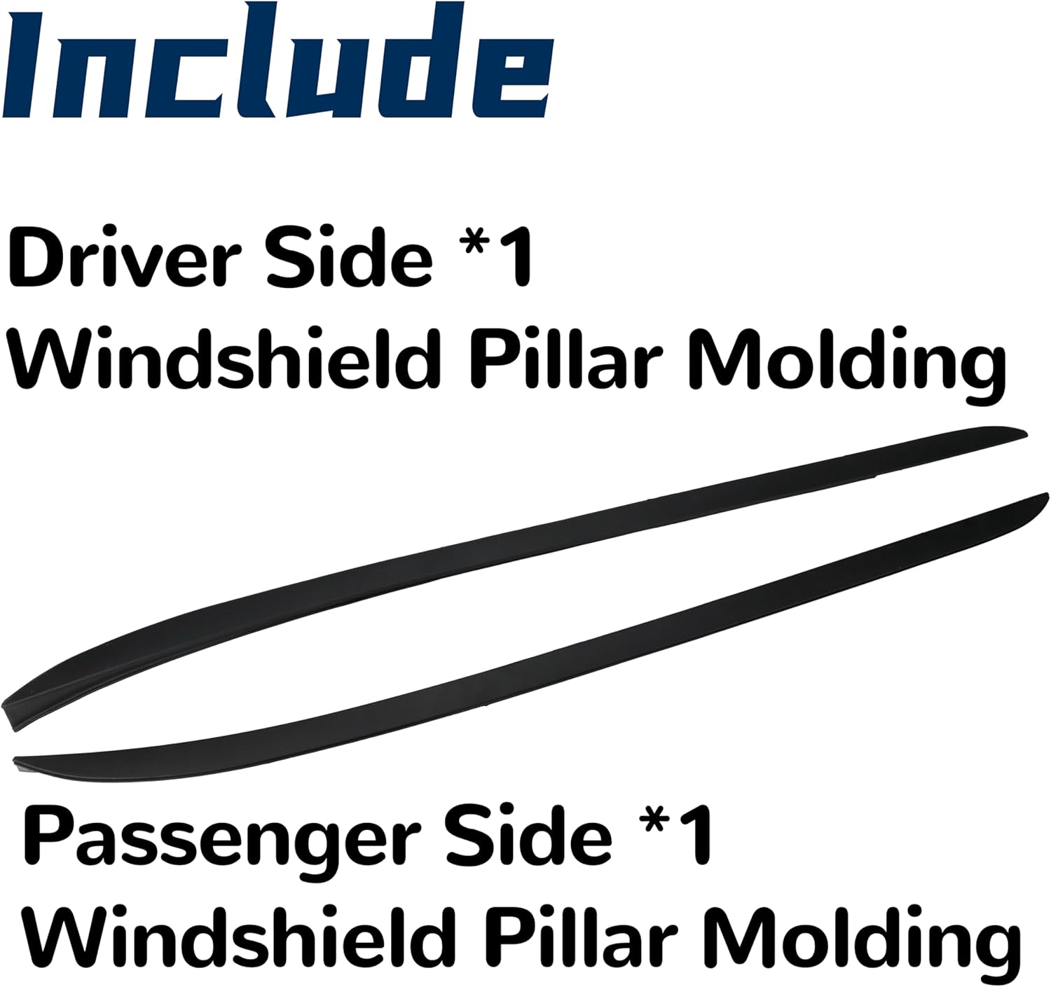 Windshield Pillar Trim Molding Compatible with Ford Focus 2012 2013 2014 2015 2016 2017 2018 Window A Pillar Trim Driver Passenger Side Replace CP9Z-5803137-A CP9Z-5803136-A