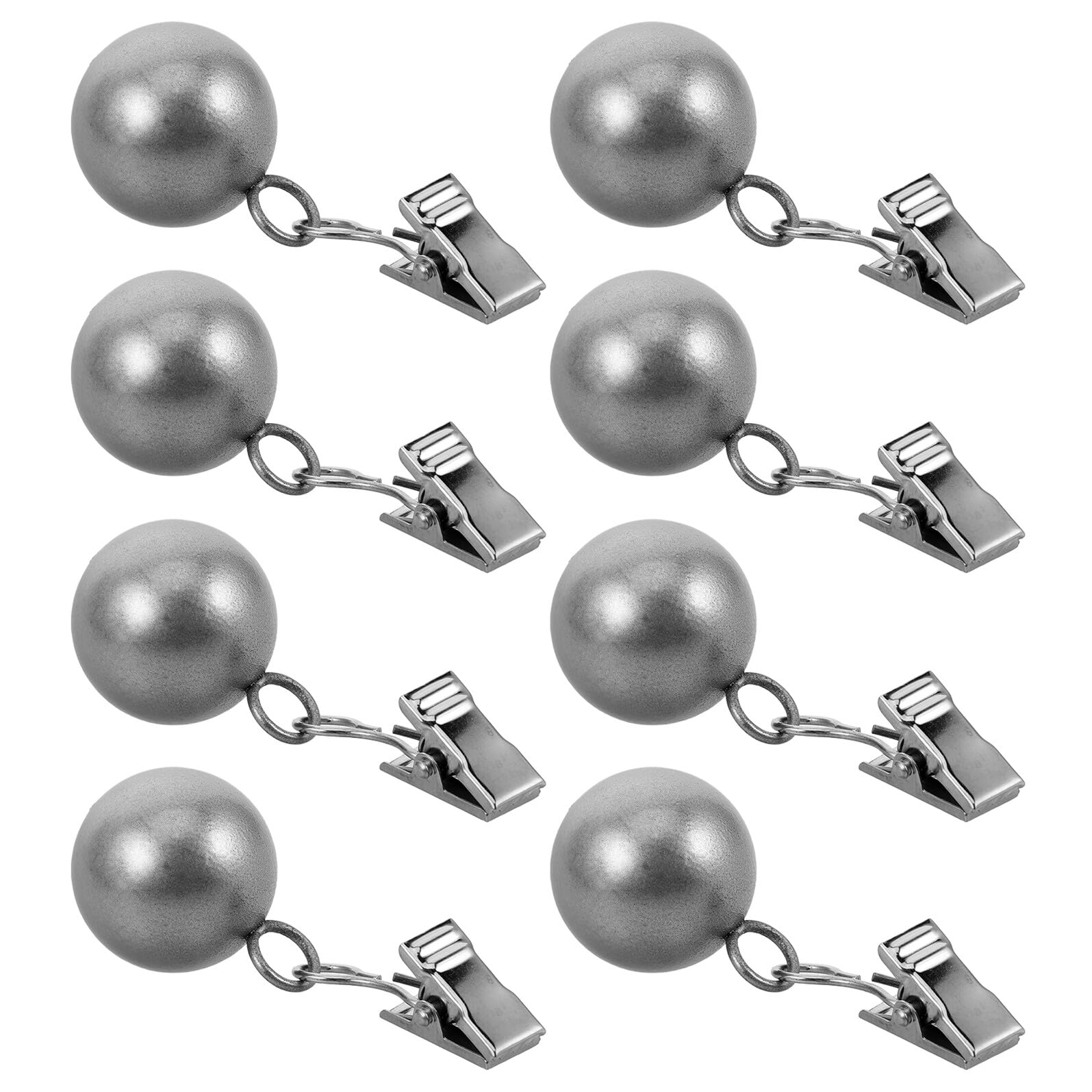VALICLUD 8 Clip Fermatovaglie in Acciaio Resistente Peso a Sfera Morsetti Porta Tovaglie Antivento per Tavoli da Esterno Resistenti per Picnic Campeggio e Feste All’Aperto