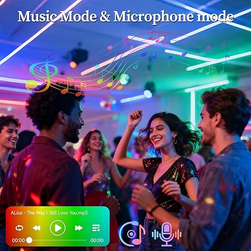 Miniatura 6 de Meliya Bombillas LED inteligentes, cambio de color, regulable y temporizador, bombilla inteligente WiFi y Bluetooth, compatible con Alexa y Google