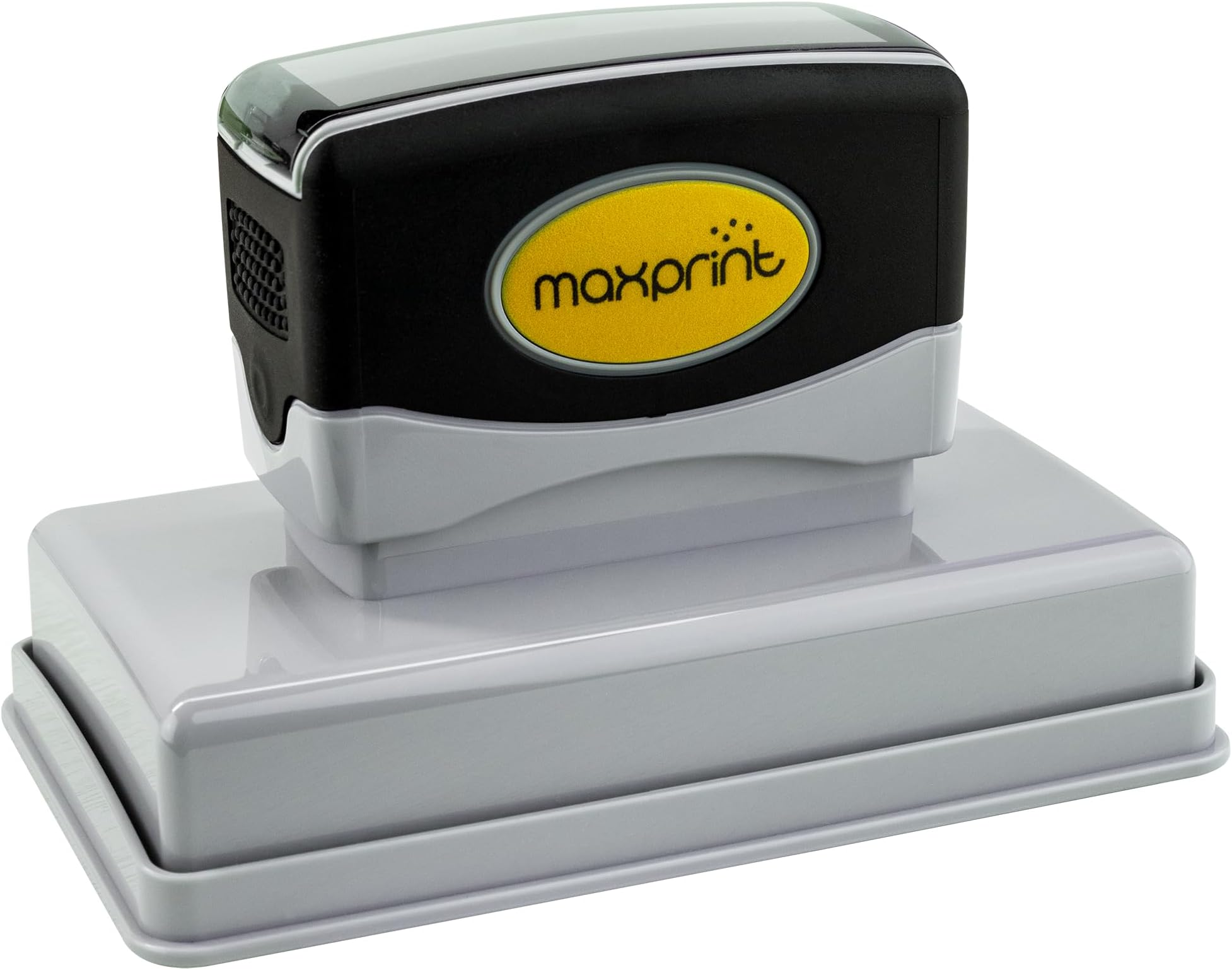Custom Pre-Inked Logo or Text Large Stamp - Personalized with Your own Image (2" x 2")