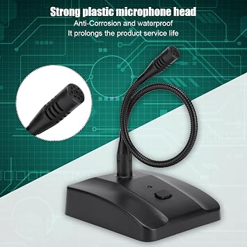 Gooseneck Microphone, Podium Microphone, USB Microphone for Live Streaming and Video Conferences, Etc