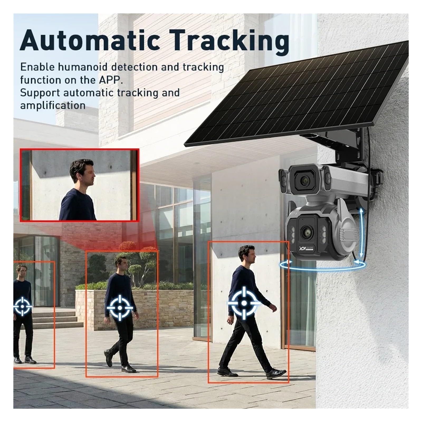 Caméra Solaire 4G Extérieure De Vidéosurveillance Domestique CCTV
