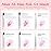 Beetles Red Gel Nail Polish & Nail Art Brushes Set-Heart Desire Multifunctional Nail Brushes Kit for Nail Art with Heart Nail Gems&Nail stickers Manicure Gift for Girls Women