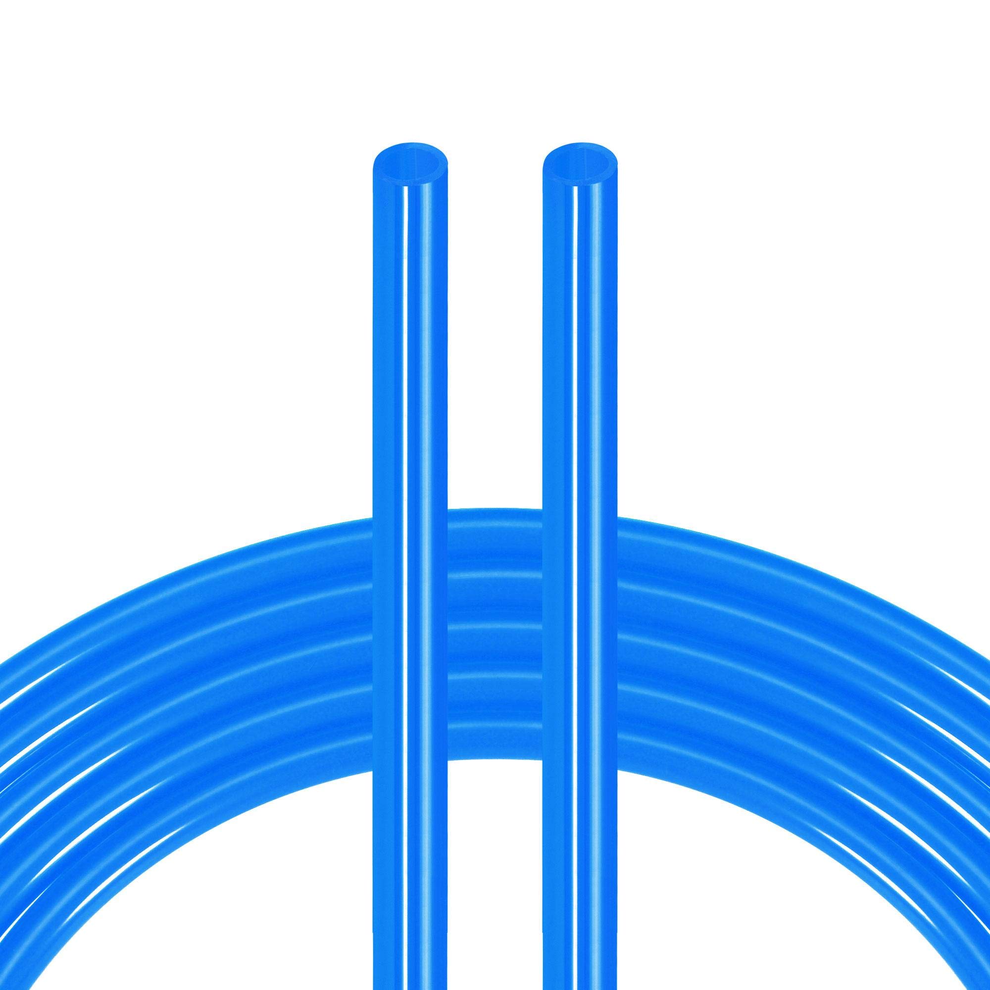 uxcell Pneumatic Tubing, Air Compressor Tube Hose PU Air Line Hose 4mm ID x 6mm OD x 7.7m/25.2Ft Blue