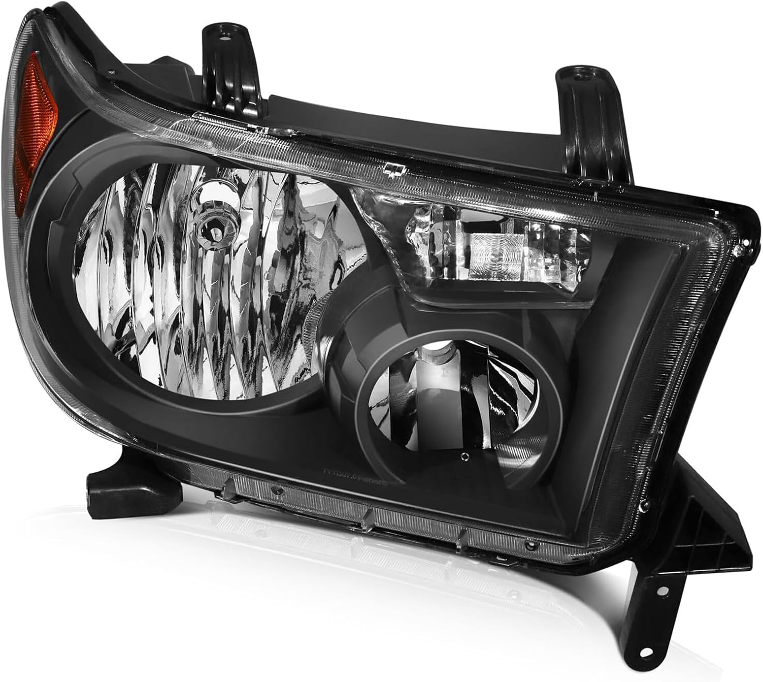 Condition photo showing New/Like New for for 2007 2008 2009 2010 2011 2012 2013 toyota tundra headlight assembly for 2008-2017 toyota sequoia head lights headlamp replacement driver and passenger pair, black