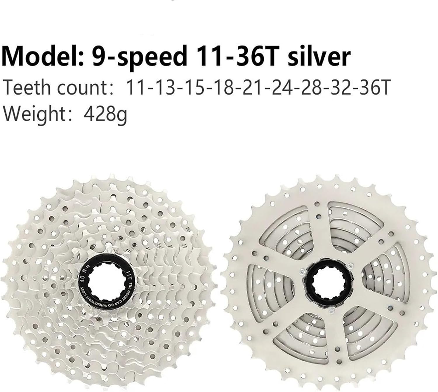 Flywheel Locking Tool Flywheel Puller Fit For HG 9-Speed Bicycle Cassette Sprocket Set Aluminum Alloy 11-25T 28T 32T 34T 36T Flywheel For Road Bike Part(TTPRO 9S-11-36T)