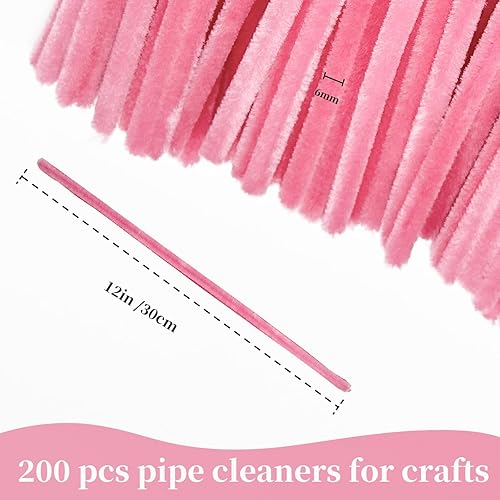 Vista 78 de Limpiapipas para manualidades a granel, juguetes y juegos para niños, 200 piezas de manualidades, tallos de chenilla para proyectos, decoración