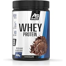 All Stars 100% Whey Protein 908g Protein Powder with Whey Concentrate and Isolate Delicious Low-Fat High-Quality Creamy Protein Shake with Chocolate Flavor