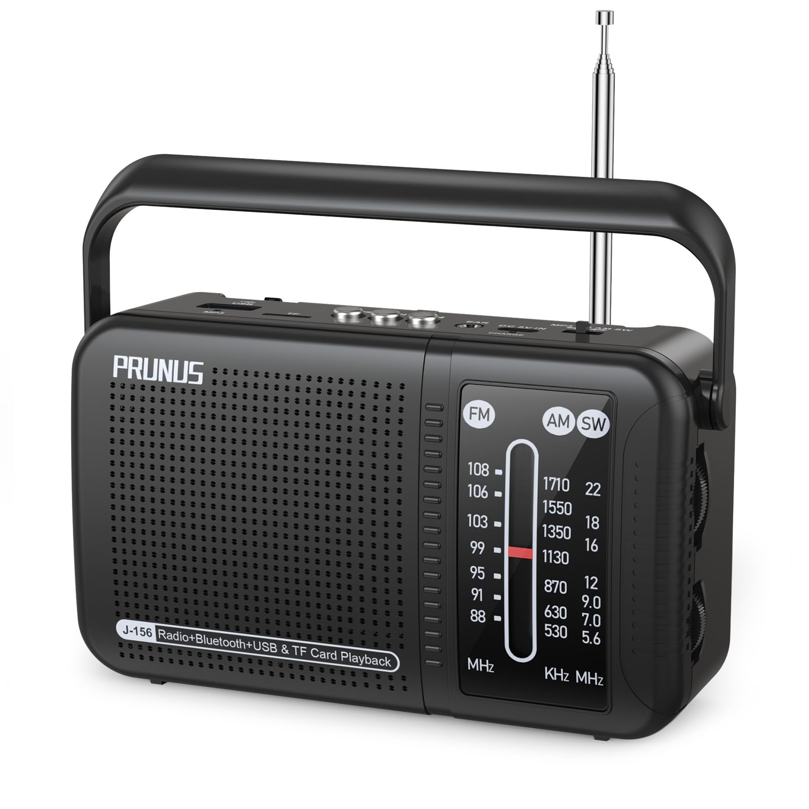 Amazon.com: PRUNUS J156 AM FM Radio Portable with Bluetooth