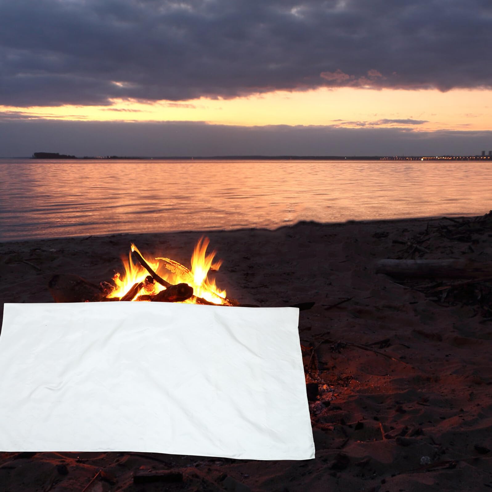 Mikinona Manta Ignífuga para Emergencia contra Incendios Ligera y Compacta Protección Térmica para Cocina Camping y Automóvil