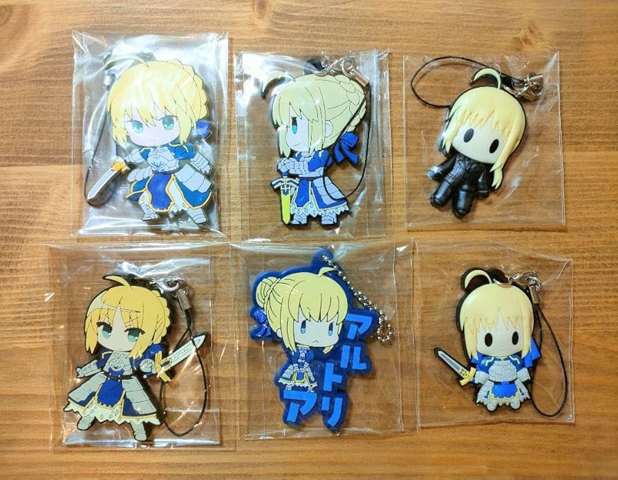Amazon.co.jp: Fate ラバーストラップ セイバー 6種セット