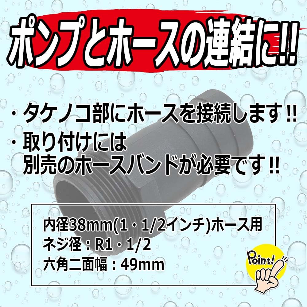 Amazon | セフティー3(Safety-3) ポンプ用 タケノコ 38mm(1・1/2インチ