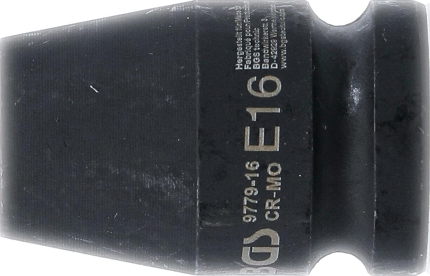 BGS Technic 9779-16 Power Socket Spanner Insert E-Profile Drive Internal Square 12.5 mm (1/2 Inch) SW E16