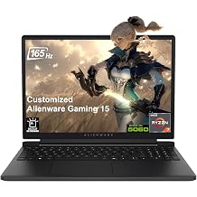 iCarp Customized Laptop Made with Dell Alienware 15 Gaming Laptop 15.3" WUXGA 165Hz AMD 8-core Ryzen 7 260 16GB/32GB/64GB DDR5 512GB/1TB/2TB/4TB SSD GeForce RTX 5060 572 AI Tops Backlit Win11