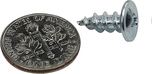 Miniatura 6 de Rok - Paquete de 100, tornillo de cabeza estándar, rosca Truss, número 8 x 12 pulgada, para trabajo en madera, MDF zinc