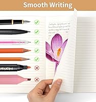 Vista 4 de 100 Pack A5 Ruled Lined Kraft Notebooks Bulk, Journaling Notebooks, Soft Cover Composition Notebook, 8.3x5.5 Inches 60 Pages Travel Journal