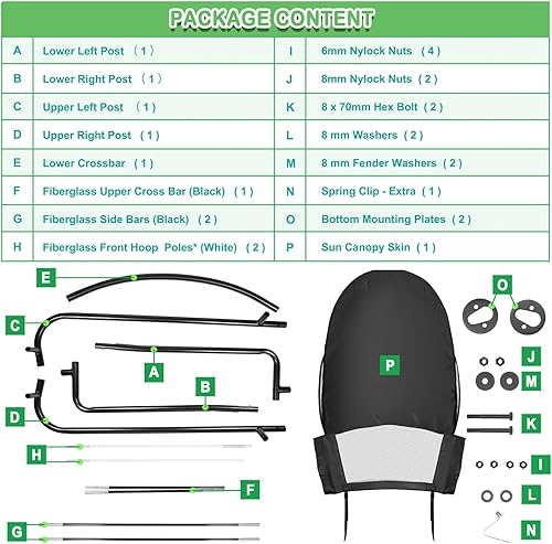 Miniatura 3 de LP68122 LP51702 - Toldo para cortacésped para tractores de césped John Deere serie 100/D100/E100/L100/LA100/S100/S200