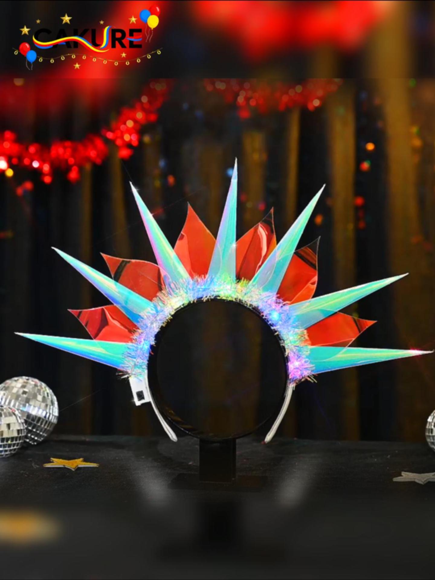 LED Headband Glow in Dark Party Supplies Women Girls Raves Concerts Christmas 242PCS Glow in the Dark Party Supplies, Light Up Glasses  main image 2