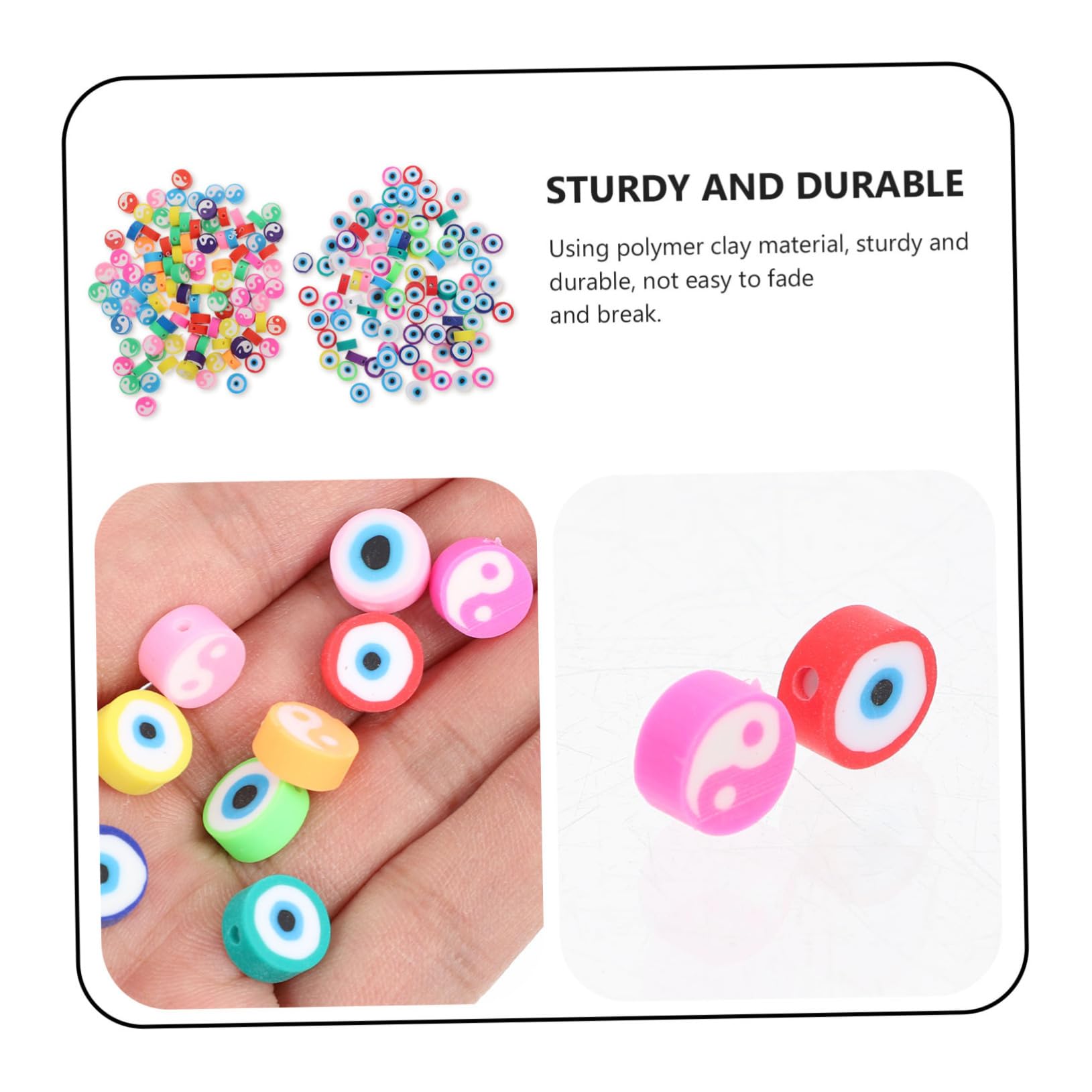 Gadpiparty 4 Set Perline Diy Argilla Polimerica Perline Miste Per Creazione Braccialetti E Collane Accessori Fai Da Gioielli E Decorazioni 200 Pezzi*4
