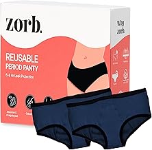 Zorb. Reusable Period Panty for Women | Comfortable Period Panties for Women Leak Proof | Absorbs Heavy Flow 4X of Sanitary Pad Blue, 2XL (PO2)