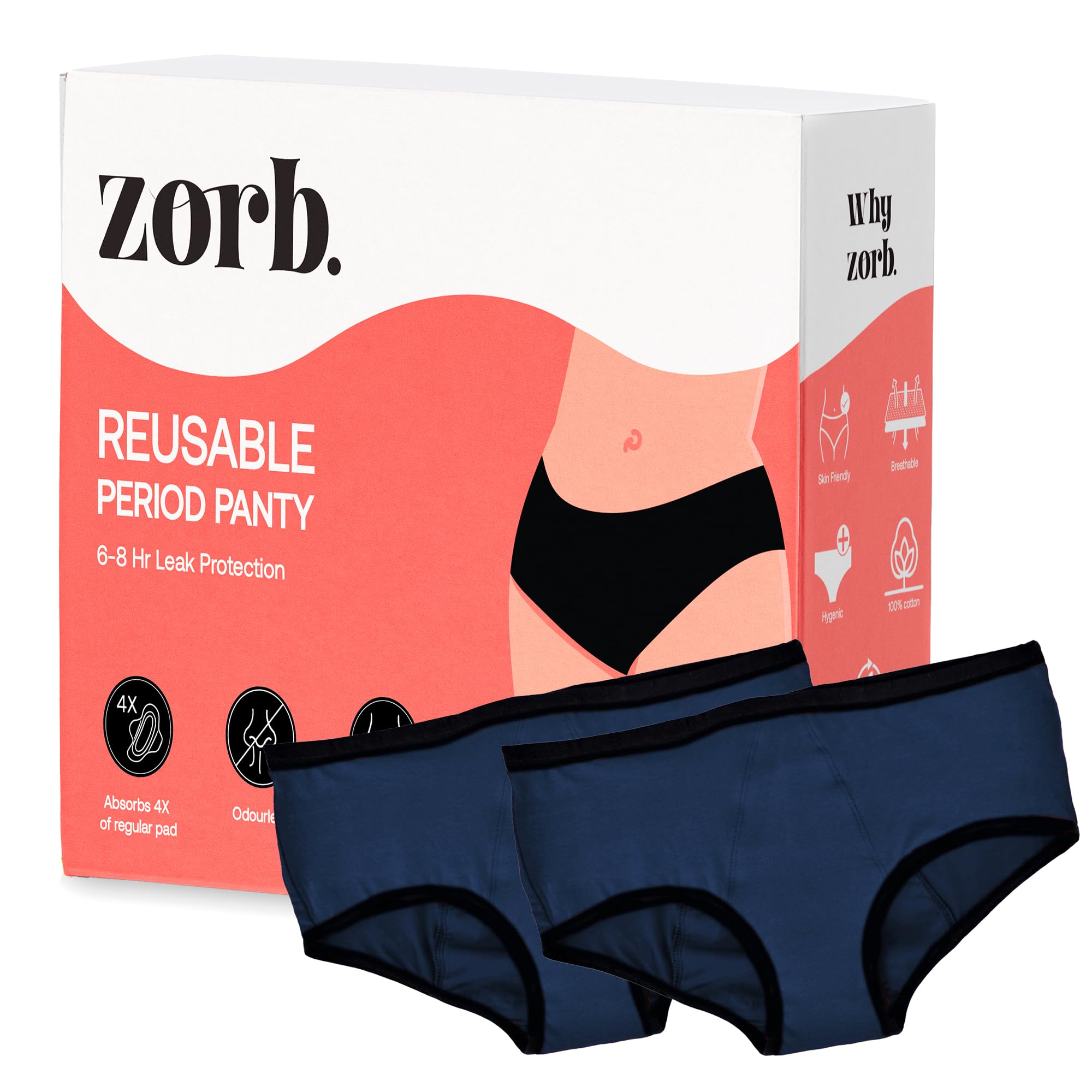 See full amazon price history chart for Zorb. Reusable Period Panty for Women | Comfortable Period Panties for Women Leak Proof | Absorbs Heavy Flow 4X of Sanitary Pad Blue, 3XL (PO2) Zorb. Reusable Period Panty for Women | Comfortable Period Panties for Women Leak Proof | Absorbs Heavy Flow 4X of Sanitary Pad Blue, 3XL (PO2) (B0DC6JZ248) Amazon Price History, Amazon Price Tracker
