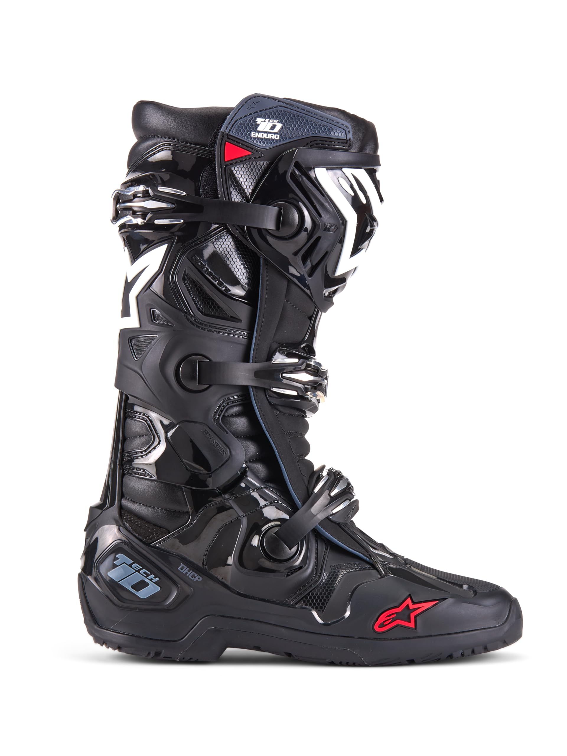 Alpinestars Tech 10 Enduro Bottes de motocross, schwarz/​weiß, 9 (43)