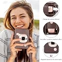 Zenko Case for Fuji Instax Mini LiPlay Hybrid Instant Film Camera - PU Leather Carrying Case for Instax Mini LiPlay to Protect Camera with Adjustable Shoulder Strap - Deep Bronze gallery image
