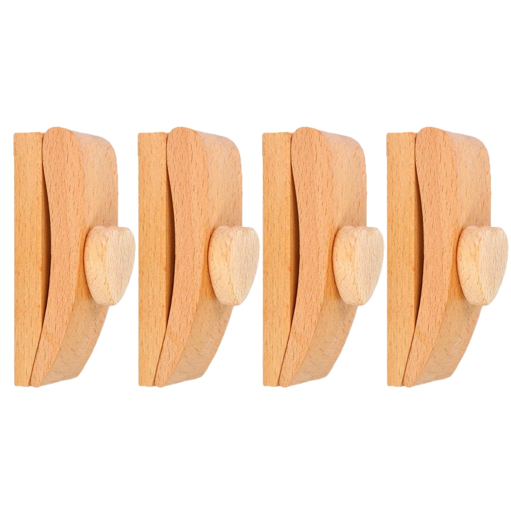 Cintre pour tapisserie Lot de 4 supports muraux en bois réglables en forme de cœur