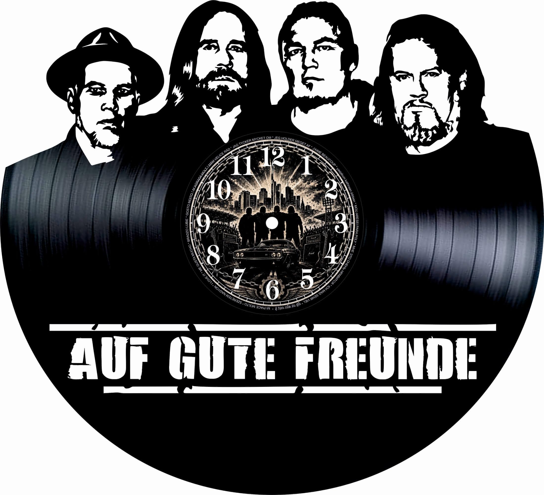 Horloge murale disque en vinyle : le cadeau idéal pour fan de Rock allemand