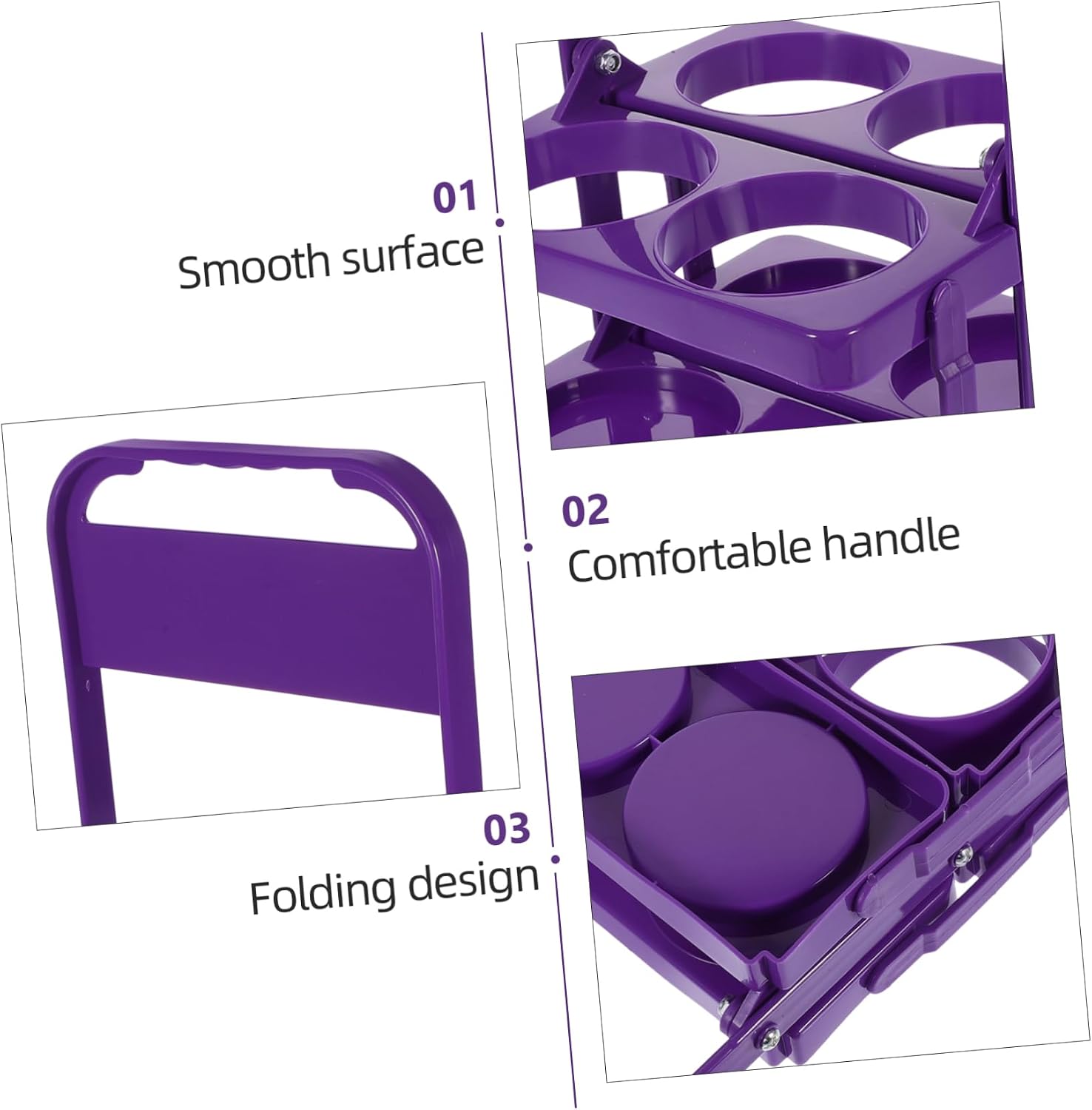 Plastic Beer Basket Portable Wine Rack Beer Holder Bottle Carrier Folding Drink Carrier Handheld Rack