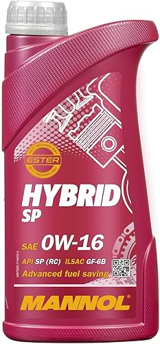 Aceite de motor híbrido SP 0W-16 de MANNOL Aceite de motor bisintético 7920 para motores de gasolina modernos, aceite de automóvil, 1 litro